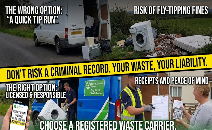 cost of using an unlicensed waste carrier